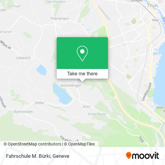 Fahrschule M. Bürki map