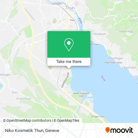 Niko Kosmetik Thun map