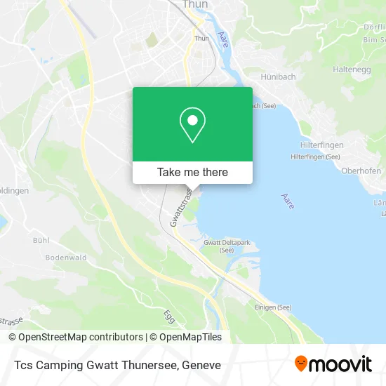 Tcs Camping Gwatt Thunersee map