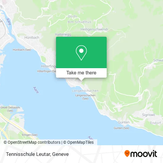 Tennisschule Leutar map