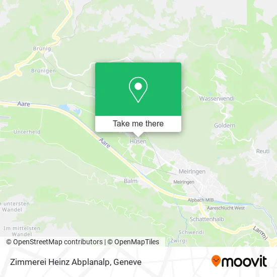 Zimmerei Heinz Abplanalp map