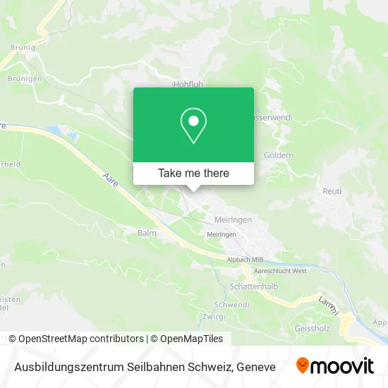 Ausbildungszentrum Seilbahnen Schweiz map