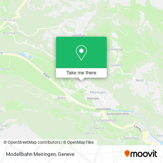 Modellbahn Meiringen map