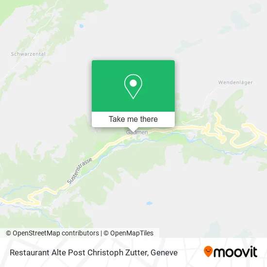 Restaurant Alte Post Christoph Zutter plan