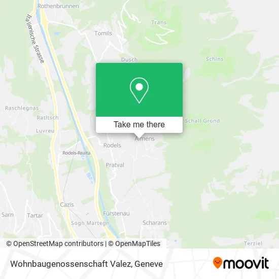 Wohnbaugenossenschaft Valez map