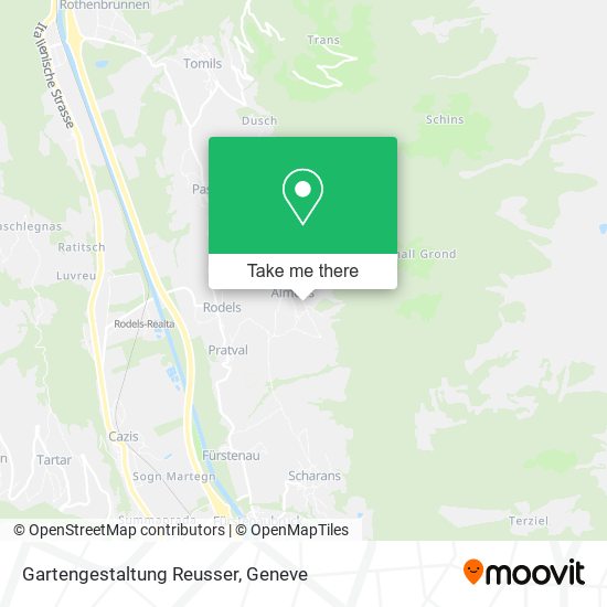 Gartengestaltung Reusser map