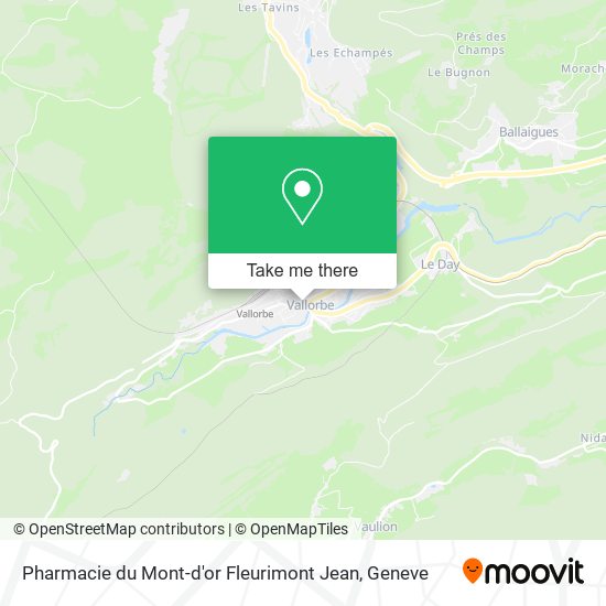 Pharmacie du Mont-d'or Fleurimont Jean map