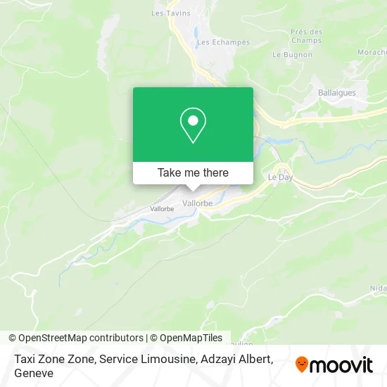 Taxi Zone Zone, Service Limousine, Adzayi Albert plan