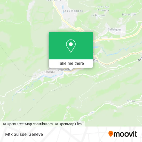 Mtx Suisse map