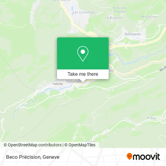 Beco Précision map