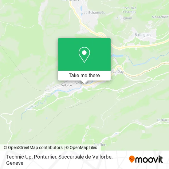 Technic Up, Pontarlier, Succursale de Vallorbe map