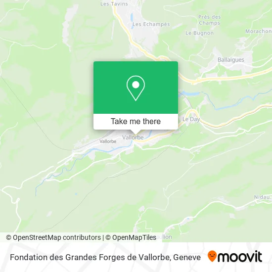 Fondation des Grandes Forges de Vallorbe plan