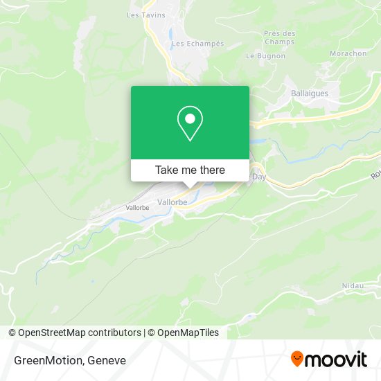 GreenMotion map