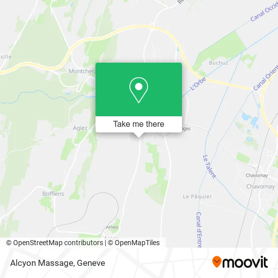 Alcyon Massage map
