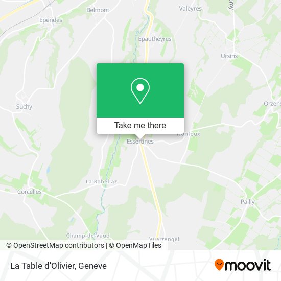 La Table d'Olivier map