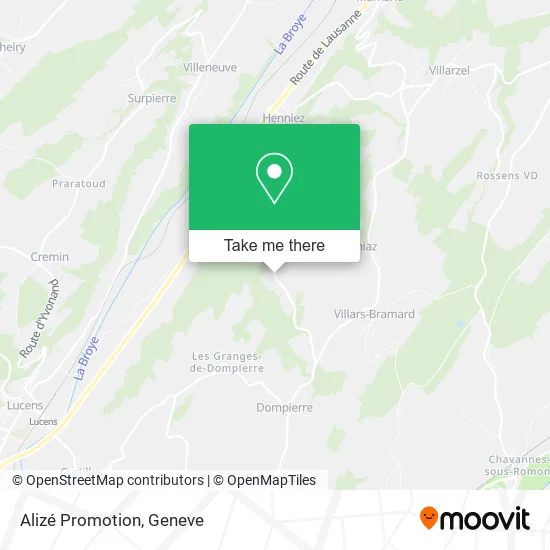 Alizé Promotion map
