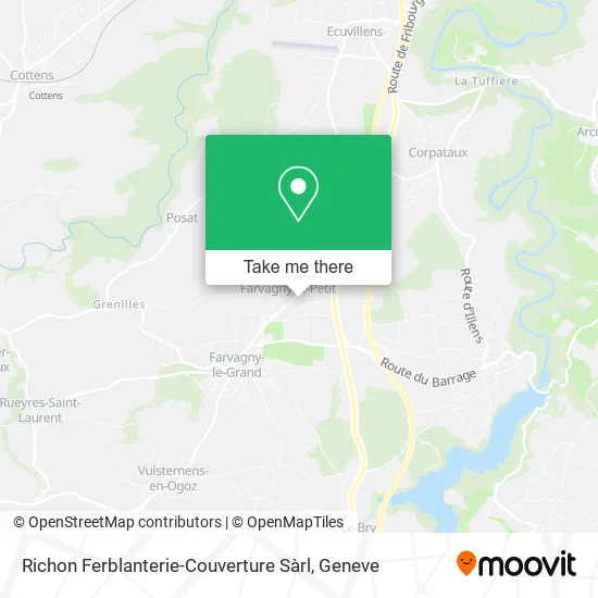 Richon Ferblanterie-Couverture Sàrl map