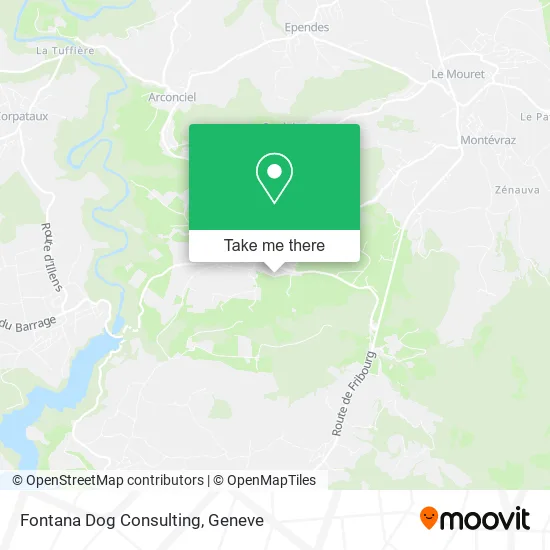 Fontana Dog Consulting map