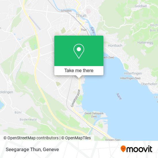 Seegarage Thun map