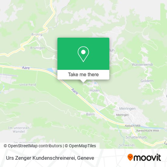 Urs Zenger Kundenschreinerei map