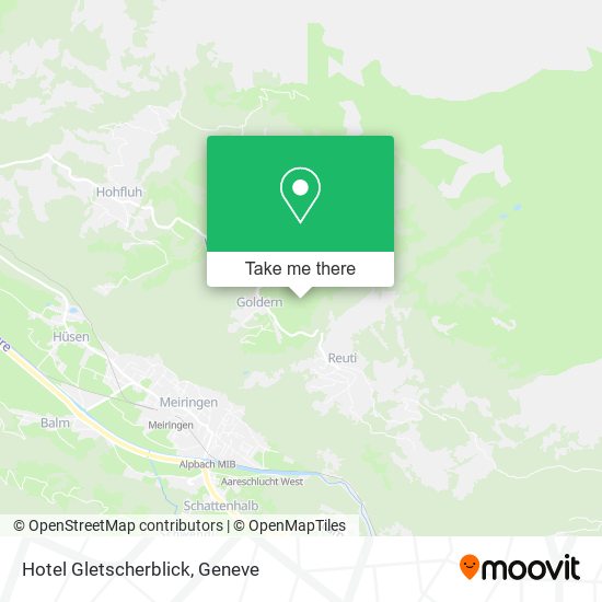 Hotel Gletscherblick map