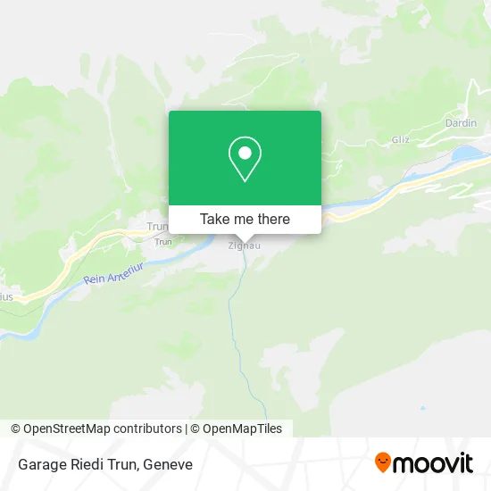 Garage Riedi Trun map