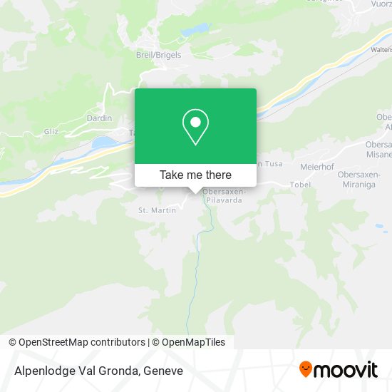 Alpenlodge Val Gronda map
