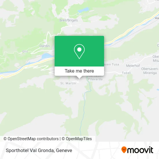 Sporthotel Val Gronda map