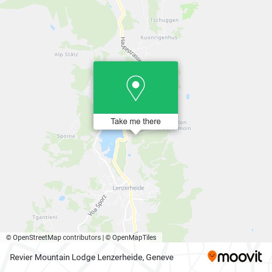 Revier Mountain Lodge Lenzerheide map