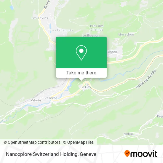 Nanoxplore Switzerland Holding map