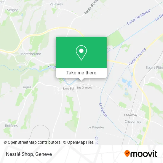 Nestlé Shop map