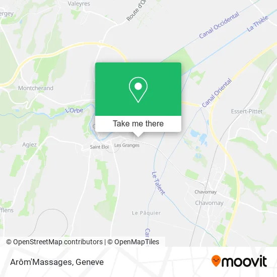 Arôm'Massages map