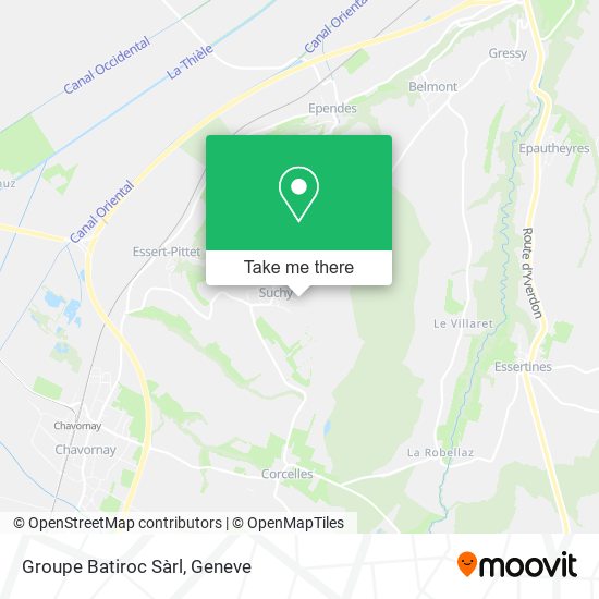 Groupe Batiroc Sàrl map