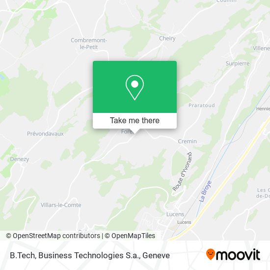 B.Tech, Business Technologies S.a. map