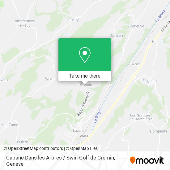 Cabane Dans les Arbres / Swin-Golf de Cremin map