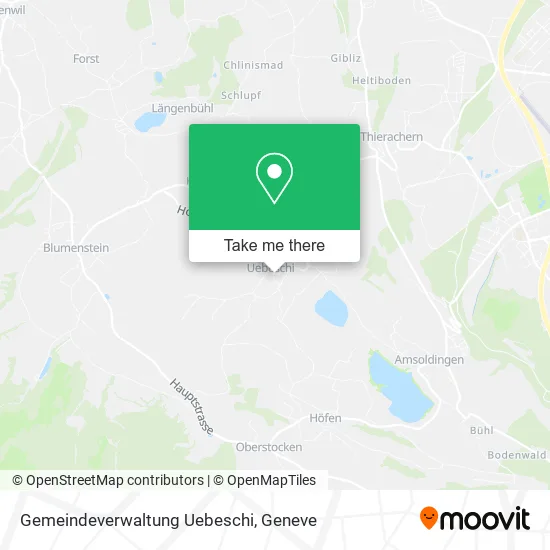 Gemeindeverwaltung Uebeschi map
