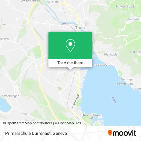 Primarschule Dürrenast map