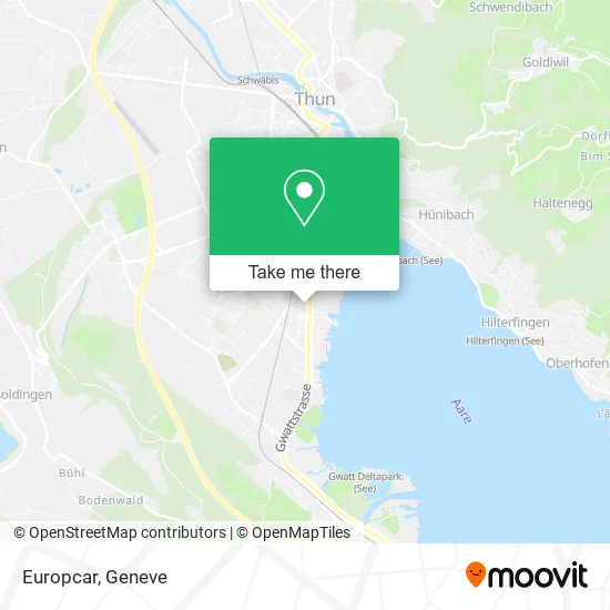 Europcar map