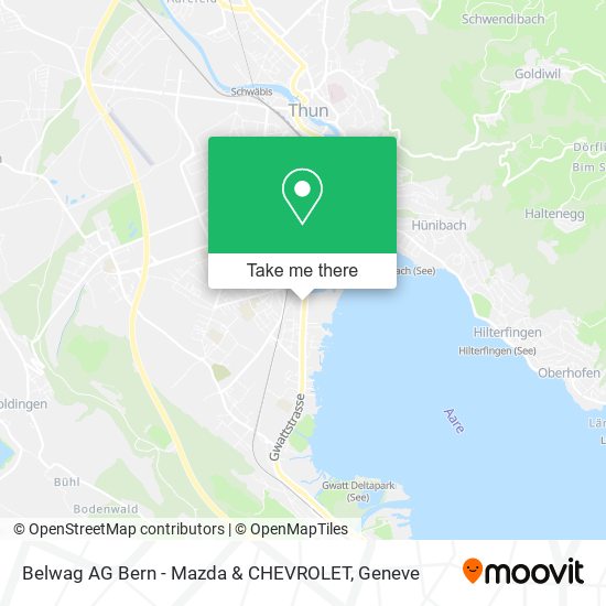 Belwag AG Bern - Mazda & CHEVROLET map