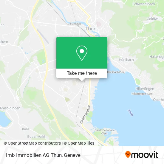 Imb Immobilien AG Thun map