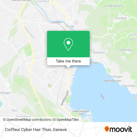 Coiffeur Cyber Hair Thun map