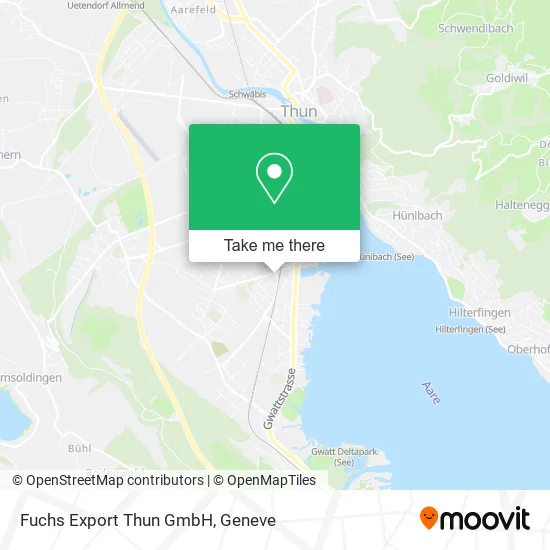 Fuchs Export Thun GmbH map