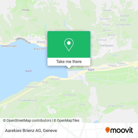 Aarekies Brienz AG map