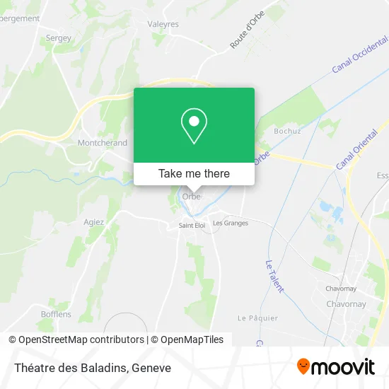 Théatre des Baladins map