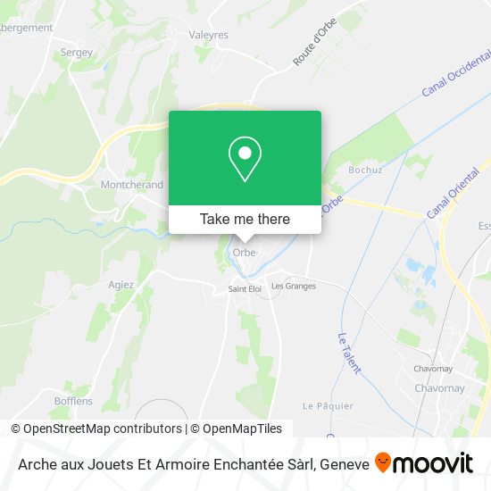 Arche aux Jouets Et Armoire Enchantée Sàrl map