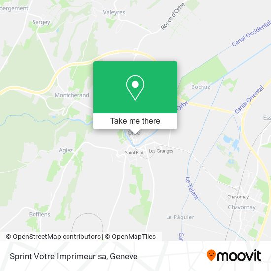 Sprint Votre Imprimeur sa map