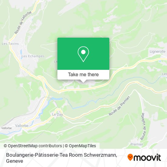 Boulangerie-Pâtisserie-Tea Room Schwerzmann map