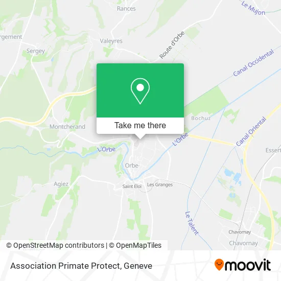 Association Primate Protect map