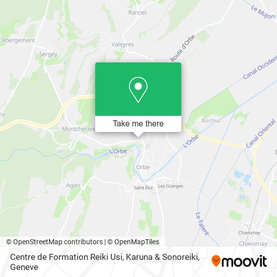 Centre de Formation Reiki Usi, Karuna & Sonoreiki map