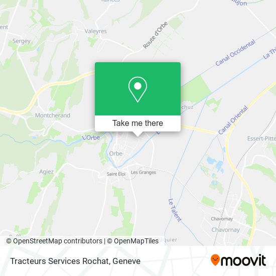 Tracteurs Services Rochat map